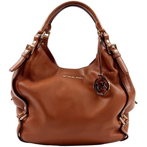 michael kors dark brown leather purse|michael kors brown tote purses.